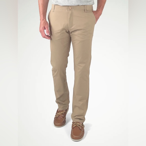 Tailor Vintage Other - NWT Tailor Vintage Men's Greenwich Slim Straight Fit Pants, Khaki - Size 36Wx32L